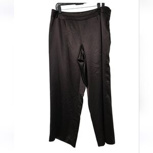 TALBOTS Vintage 100% Pure Silk Lined Dress Pants Size 16W Petite Brown NEW